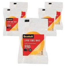 스카치 투명테이프 550 리필 18mm x 20m, BASIC (기본투명), 5개