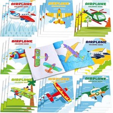 [ 1135459 ] 파치토 미니 컬러링 북 벌크 비행기 페인팅 소형 컬러 드로잉 소책자 DIY 액티비티 만화 테마 파티 선물 생일 가방 스터퍼 24개