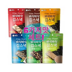 핫한간식 핑거푸드 맥주안주 바삭바삭 김스낵6종세트, 20g, 6개