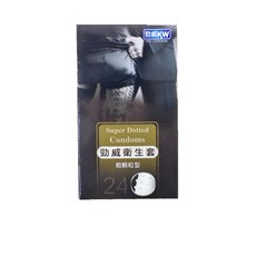 KW 勁威 保險套 粗顆粒型 24入裝, 5個, 24片