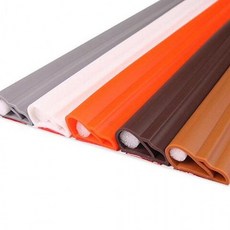 E형쿠션보호대 2M, 색상_백색, 연밤색