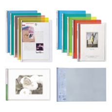 문화 대흥 쫄대화일 대용량 사각쫄대 명함 A4 A3 군 투명 칼라 레일클리어홀더