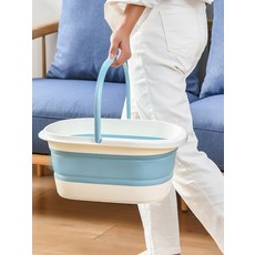 접이식 족욕기 휴대용 보온 마사지 가정용 발족욕기 공간절약 활용 족탕기 항온 가열 대야 플라스틱, 국산, 단일 모델