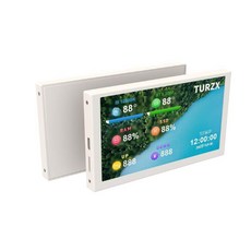 서브모니터 5인치 스마트 게이밍 디스플레이 PC 보조 스크린 화면, 패키지 4, 2. 5인치 화이트