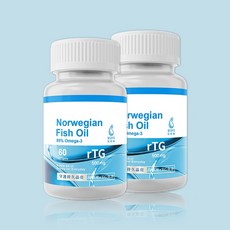 RIMI 挪威魚油 rTG 高濃度85% Omega-3 軟膠囊 60顆, 1個, 一瓶體驗裝