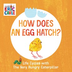 (영문도서) How Does an Egg Hatch?: Life Cycles with the Very Hungry Caterpillar Board Books, World of Eric Carle, English, 9780593385616