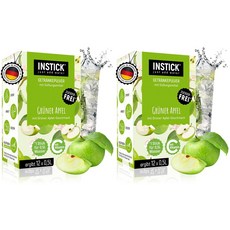 무설탕 인스턴트 드링크 그린 애플 파우더 12개입, 2개