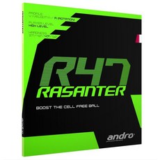 Andro Rasanter 桌球膠皮, 1個, R47,黑MAX