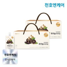 [천호엔케어] 흑마늘진액 프리미엄 80ml 30팩 2박스, 60개