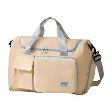 可折疊手提/拉桿旅行袋/行李袋, 白配藍