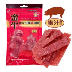 金牛 18% 蜜汁原味豬肉乾, 1個, 蜜汁(原味)豬肉乾