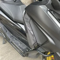 QE-Honda Forza 350 NSS350 2023 오토바이 펜더 레그 실드 풋 액세서리, 01 Carbon Fiber Pattern