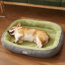 BangPang 사계절 반려동물 푹신한 편안한 강아지 방석 쿠션, 1개, 그린