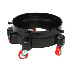 HAIMINGJUN 롤링 버킷 돌리 자동차 액세서리 편리하고 실용적이며 건물 근로자를위한 360도 회전 세차, 29cmx16cm, PP, 검은색