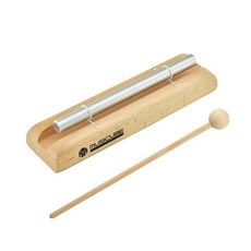 MUSICUBE 명상 차임 위드 쓰리 톤 CEG 교실 관리 요가 미팅 및 사운드 테라피를 위한 나무 손으로 잡는 말렛 포함, G-tone, 1개