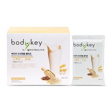 암웨이 뉴트리라이트 바디키 식사대용 쉐이크 그레인 14포 체중조절용 영양밸런스 식이섬유, 50g