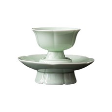 연잎찻잔 석고몰드 도자기찻잔 몰드 석고틀, 빈 그린 유약 모조 송나라 그릇, 200ml~400ml