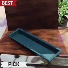 오아시스 플라스틱 수반 직사각 쌍장 50x15cm 수반 픽앤코401