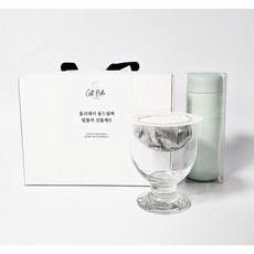 기프트벨라 홀리데이 텀블러 드립백 선물세트 답례품, 손잡이상자-민트, 1박스