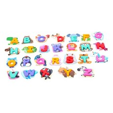 JC 알파벳 페어링 퍼즐 몬테소리 장난감 조기 교육 휴대용 보드 게임 퍼즐 장난감 거실 침실 정원 어린이, 보여진 바와 같이, 여러 가지 빛깔의, 목재, 종이, 1개