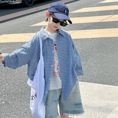 男童格子襯衫