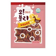 오블리 치즈버거 국내산 노즈워크 간식 훈련용 애견간식 (100gx10개), 오리 치즈버거 5개입 (2024.09.13), 100g, 2개