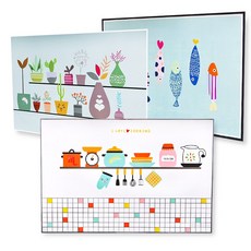 주방 기름 방지 시트지 필름, 물고기