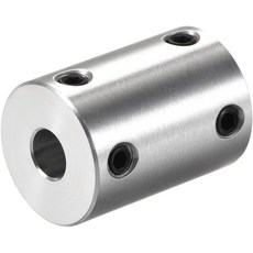 uxcell 6mm 14인치 보어 강체 결합 세트 나사 L25XD18 알루미늄 합금 3D 프린터용 샤프트 커플러 커넥터 모터 액세서리