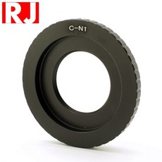 又敗家RJ顯微鏡電影鏡頭C-Mount轉Nikon 1轉接環 C-Mount鏡頭轉尼康1-Mount C轉Nikon1, 1個