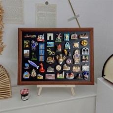대형 자석 보드판 마그네틱 탁상용 중형 칠판 참조 갈색, 중형 30x40cm 브라운 스탠드 포함