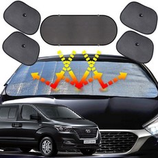 그랜드스타렉스 햇빛가리개 6종세트 차박용품, 앞창외부장착6종세트, 앞창외부장착6종세트