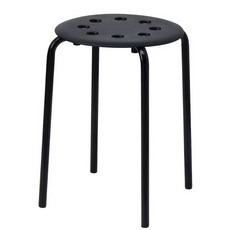 [착불아님] 이케아 IKEA 스툴 원형 보조 의자, 블랙