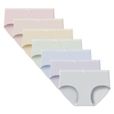 바디스윗 여아 주니어 파스텔 면스판 팬티 7종 세트