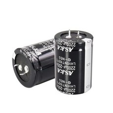 4개 세트 80V 3300μF 스냅 인 알루미늄 전해 커패시터 파워 앰프 배터리 충전기 서브우퍼 브릿지 정류기 필터용, 200V 2200UF