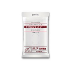 日本KOJIMA 寵物SPA按摩5指手套型清潔濕紙巾6入/袋, 1個