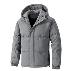 YANGTA 남자 겨울 패딩 점퍼 루즈핏 캐주얼 심플 보온 후드 방풍 항공점퍼