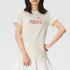 푸마 여성용 데일리 캐주얼 반소매 티셔츠 694455-87