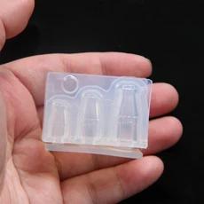 3D 미니어처 우유병 실리콘 몰드, 명확하다