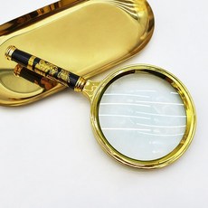 금테 돋보기 XL 교구 확대경 루페 돋보기 과학실습, 1개