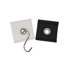 2종홀 사용 RV 차양후크 어닝 덕트레일 아일렛홀 고리, 화이트