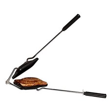 [ 684715 ] 샌드위치 메이커 토스터 팬 논스틱 코팅 가스 핸드 핫 파니니 프레스 사이즈 39.9 x 14 2.5cm(15.5 5.5 1인치)