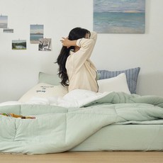 모던하우스 ON 젤라또 퀸 차렵이불 200x230 샤인머스켓+요거트