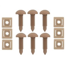 캠벨 해치 패널 트림 나사 및 너트 세트 쉐비 카마로 1982-1992 포드 파이어버드 트랜스 사출 성형 ABS 플라스틱 탄 - T-802-6 20432852 INT-802-6