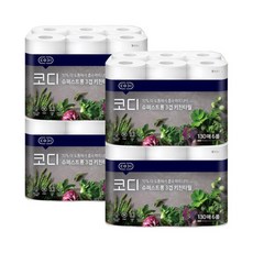 코디 슈퍼스트롱 3겹 키친타월 130매 6입x4팩, 24개