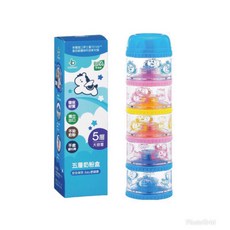 Baby House 愛兒房 五層奶粉盒 天使馬多彩/可愛動物橘 台灣製造公司貨, 1個, 天使馬多彩
