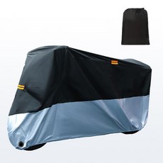 투케바이크 프리미엄 오토바이 자전거 자외선차단 방수 커버 210d, XL