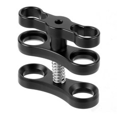 다이빙랜턴 8800루멘 충전식 손전등 방수 야간, 단일 2홀 버터플라이 클립