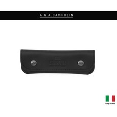 A.G.A. Campolin真皮皮套適用Opinel Old Bear折刀義大利製2色可選, 1個, 黑色
