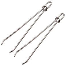 아케이바이 바지 고무줄 끼우개, 2개, 스틸