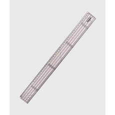 패션스타트 퀼팅 50cm 패치워크 시접자, 1개, 투명